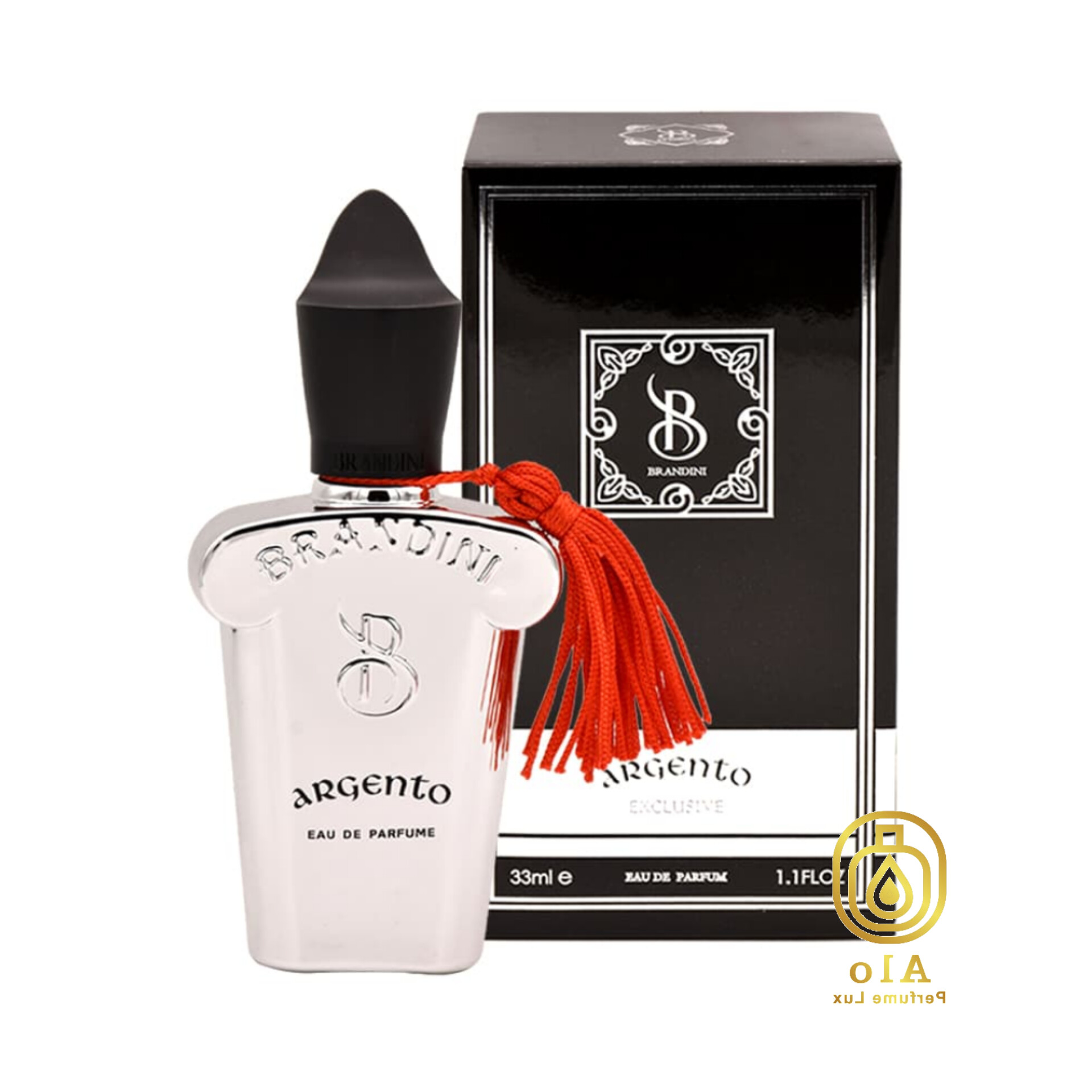 عطر جیبی آرجنتو برندینی حجم ۳۳ میل با رایحهای گرم و تلخ، مناسب خانمها و آقایان