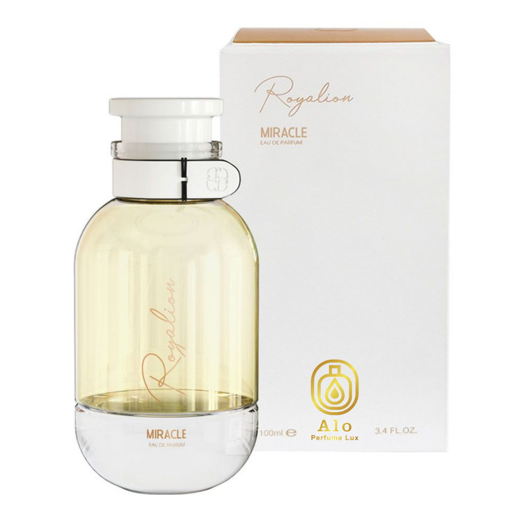 ادکلن زنانه رویالیون MIRACLE حجم ۱۰۰ میل با رایحه گلهای تازه، میوهای و شاداب مناسب استفاده روزانه