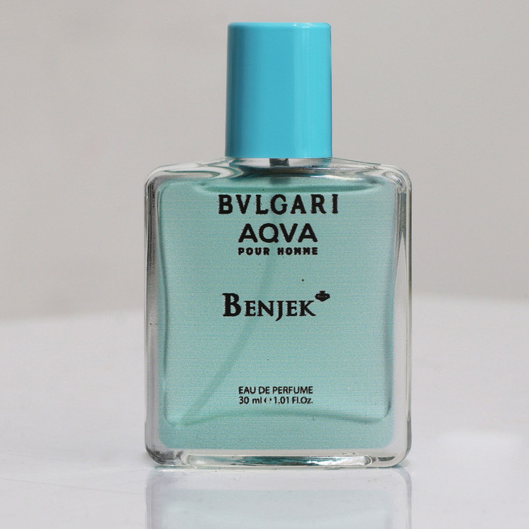 عطر جیبی بنجک مدل بولگاری آکوا با رایحه معتدل، خنک حجم 30 میلیلیتر