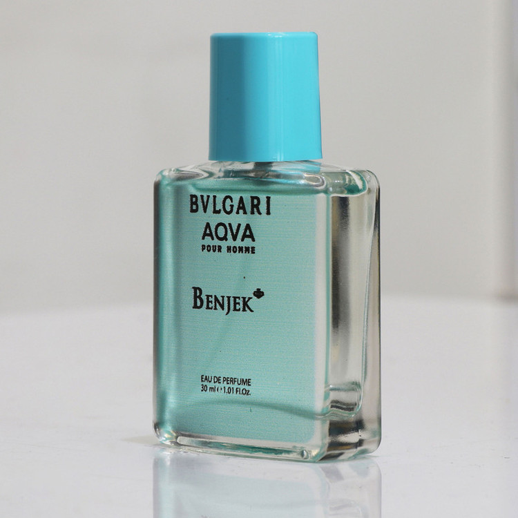 عطر جیبی بنجک مدل بولگاری آکوا با رایحه معتدل، خنک حجم 30 میلیلیتر