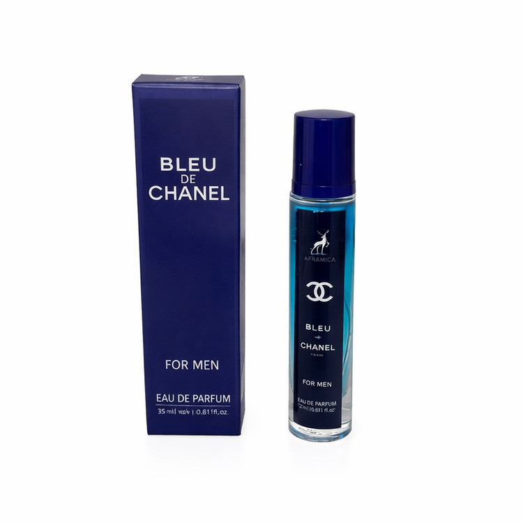 عطر جیبی مردانه الحمبرا مدل BLEU DE CHANEL با رایحه خنک حجم 35 میلیلیتر