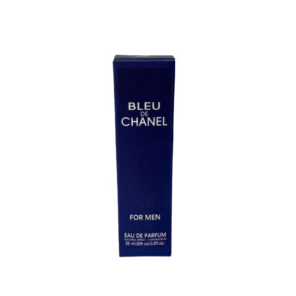 عطر جیبی مردانه الحمبرا مدل BLEU DE CHANEL با رایحه خنک حجم 35 میلیلیتر