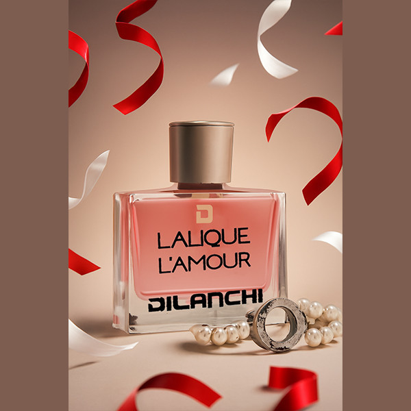 ادو پرفیوم زنانه دیلانچی مدل lalique l'amour با رایحه معتدل حجم 100 میلیلیتر