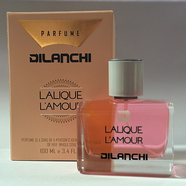 ادو پرفیوم زنانه دیلانچی مدل lalique l'amour با رایحه معتدل حجم 100 میلیلیتر