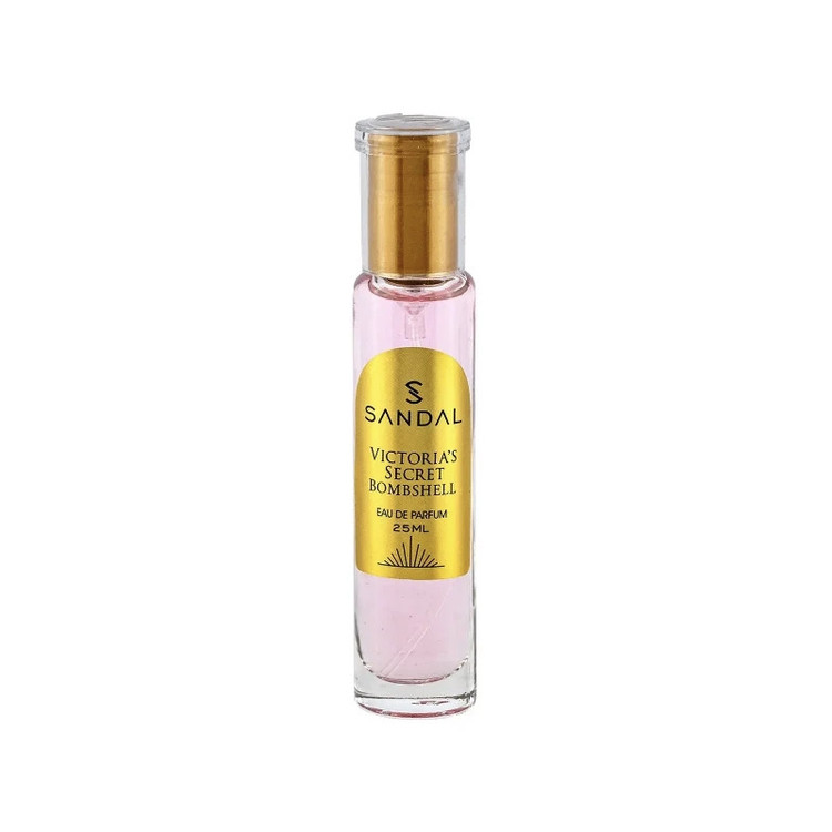 عطر جیبی زنانه صندل مدل ویکتوریا بمبشل با رایحه خنک حجم ۲۵ میلیلیتر
