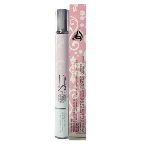 عطر جیبی زنانه لطافه مدل یارا با رایحه گرم حجم 35 میلیلیتر