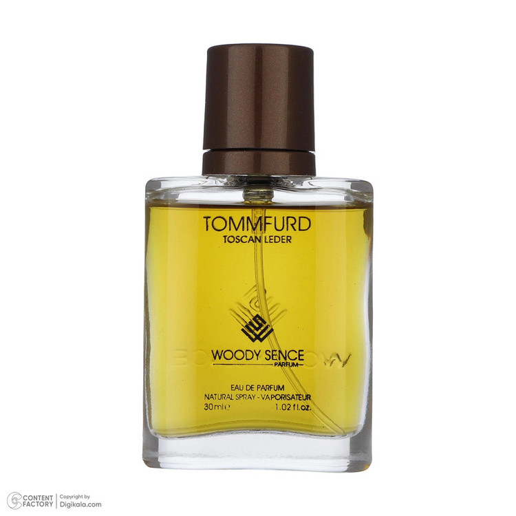 عطر جیبی مردانه وودی سنس مدل Tuscan Leather حجم 30 میلی لیتر