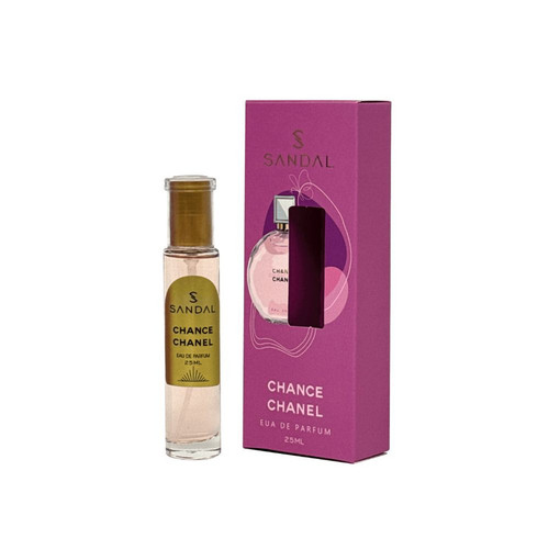 عطر جیبی زنانه صندل مدل شنل چنس با رایحه معتدل حجم ۲۵ میلیلیتر