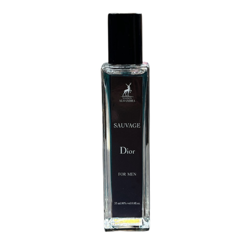 عطر جیبی مردانه الحمبرا مدل SUAVAGE DIOR با رایحه تند حجم ۳۵ میلی لیتر