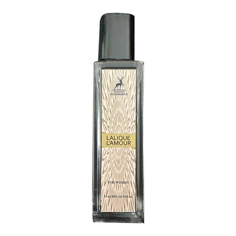عطر جیبی الحمبرا مدل Lalique L'Amour حجم 35 میلی لیتر