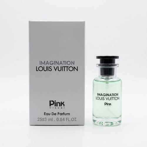 عطر جیبی مردانه پینک ویژوآل مدل لویی ویتون ایمیجینیشن با رایحه خنک و مرکباتی حجم ۲۵ میلیلیتر