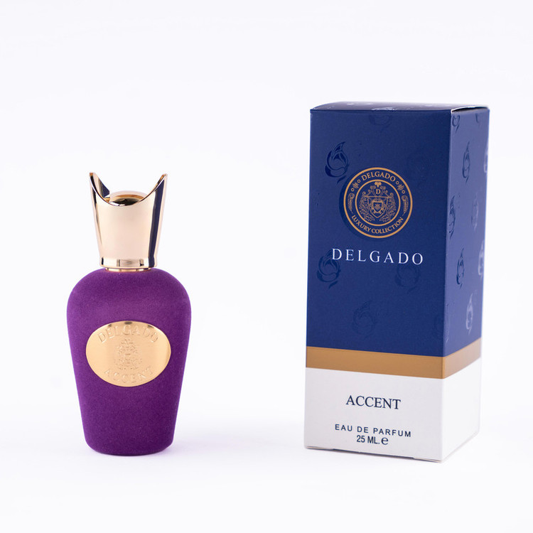 عطر جیبی دلگادو مدل اکسنتو با رایحه تلخ حجم 25 میلیلیتر