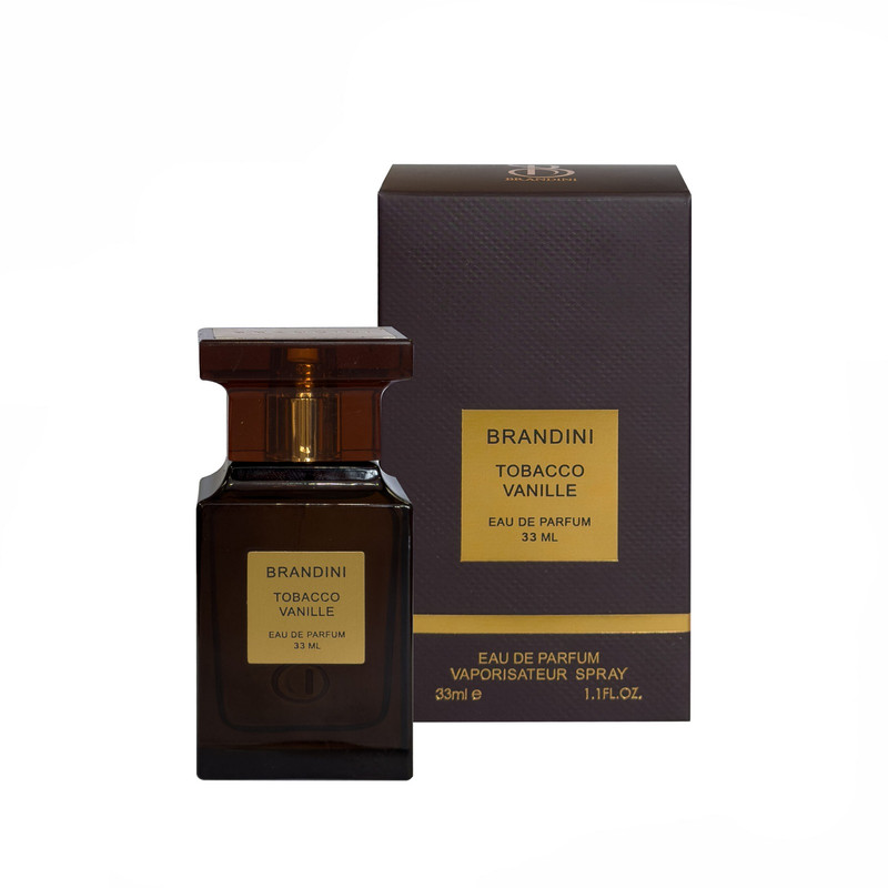 عطر جیبی برندینی مدل TOBACCO VANILLE با رایحه گرم حجم 33 میلی‌لیتر