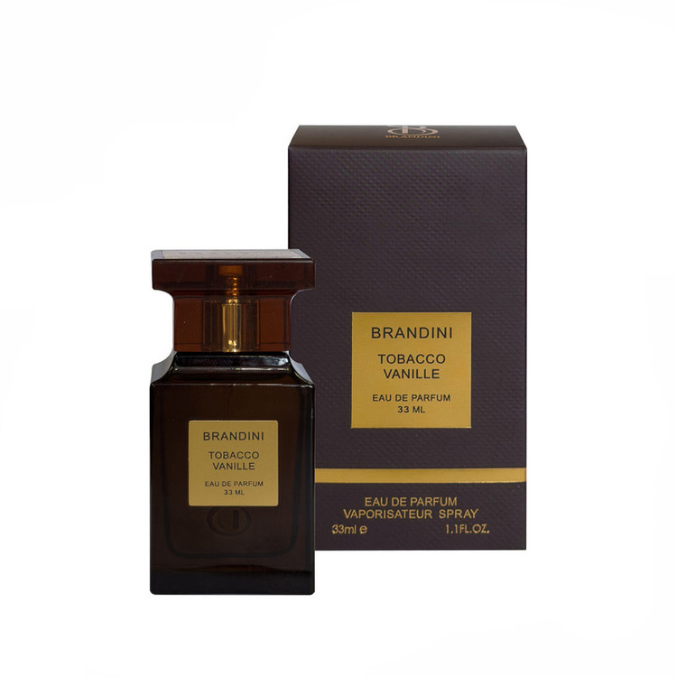 عطر جیبی برندینی مدل TOBACCO VANILLE با رایحه گرم حجم 33 میلیلیتر