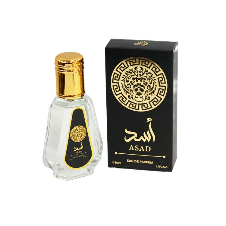 ادوپرفیوم لطافه مدل اسد با رایحه گرم حجم 50 میلیلیتر