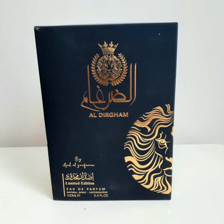 ادو پرفیوم مردانه ارض الزعفران للتجاره مدل الضرغام لیمیتد ادیشن با رایحه گرم حجم ۱۰۰میلی لیتر
