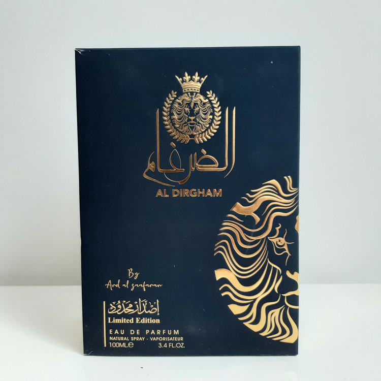 ادو پرفیوم مردانه ارض الزعفران للتجاره مدل الضرغام لیمیتد ادیشن با رایحه گرم حجم ۱۰۰میلی لیتر