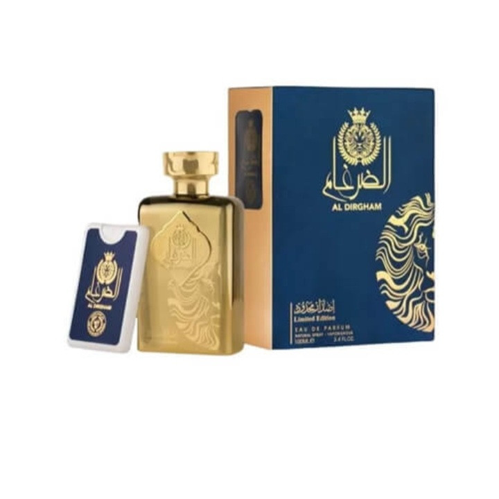 ادو پرفیوم مردانه ارض الزعفران للتجاره مدل الضرغام لیمیتد ادیشن با رایحه گرم حجم ۱۰۰میلی لیتر
