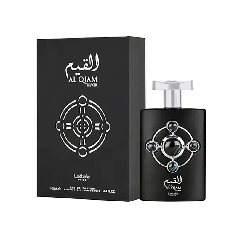 ادوپرفیوم لطافه مدل Al Qiam Silver با رایحه خنک حجم 100 میلیلیتر