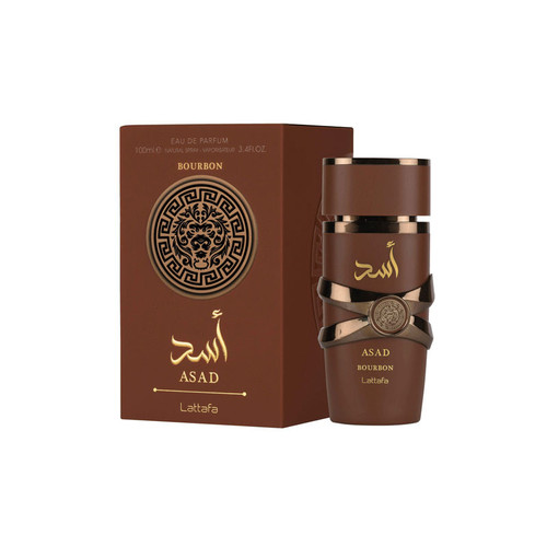 ادو پرفیوم مردانه لطافه مدل Asad Bourbon با رایحه گرم حجم 100 میلی لیتر