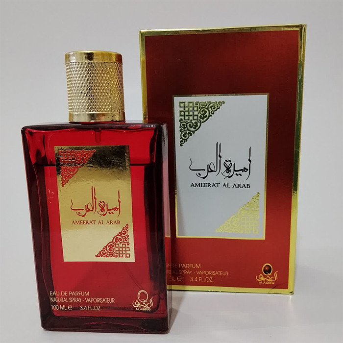 ادوپرفیوم زنانه العقیق مدل امیر العرب با رایحه گرم حجم ۱۰۰ میلی لیتر