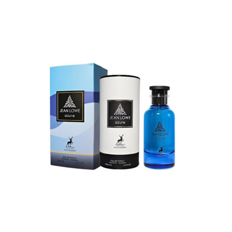 ادوپرفیوم الحمبرا مدل Jean lowe azure با رایحه خنک حجم 100 میلیلیتر