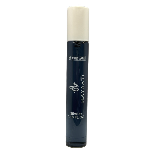 عطر جیبی مردانه سوئیس آرمه مدل HAYAATI با رایحه خنک و تلخ حجم ۳۵ میلیلیتر