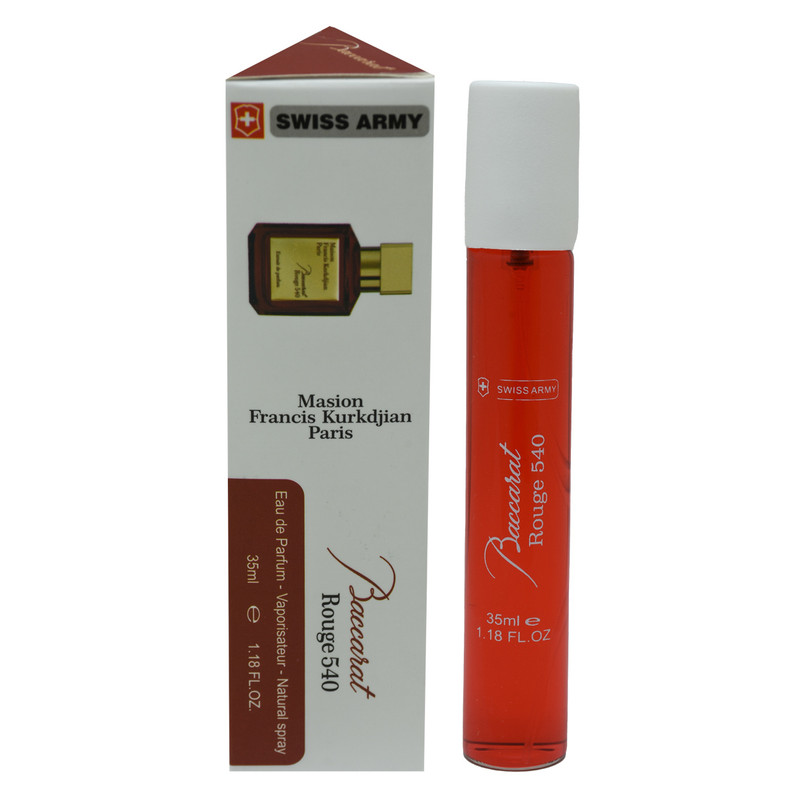 عطر جیبی سوئیس آرمی مدل باکارات رژ حجم 35 میلی لیتر