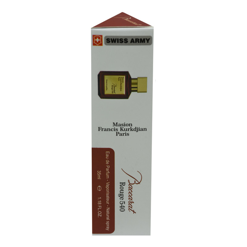 عطر جیبی سوئیس آرمی مدل باکارات رژ حجم 35 میلی لیتر