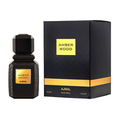 ادوپرفیوم اجمل مدل Amber Wood با رایحه گرم حجم 100 میلیلیتر