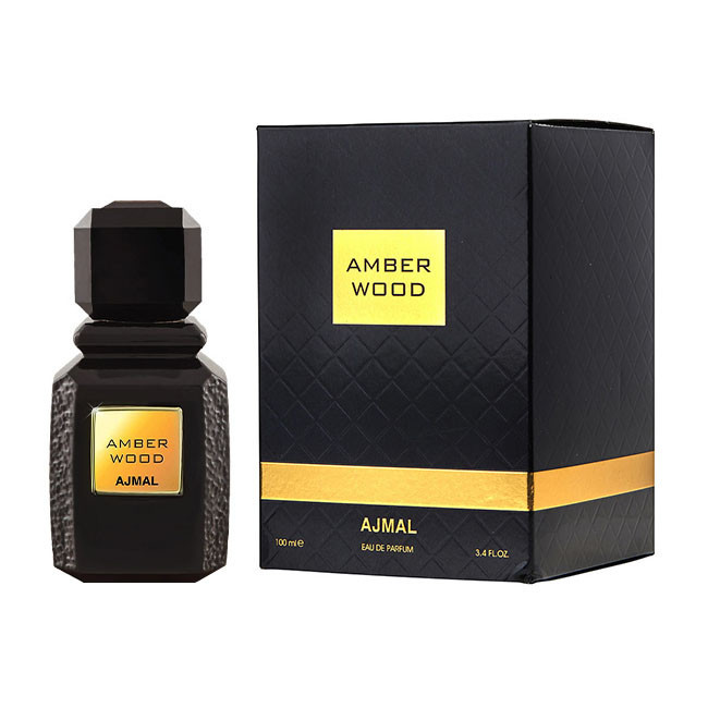 ادوپرفیوم اجمل مدل Amber Wood با رایحه گرم حجم 100 میلیلیتر