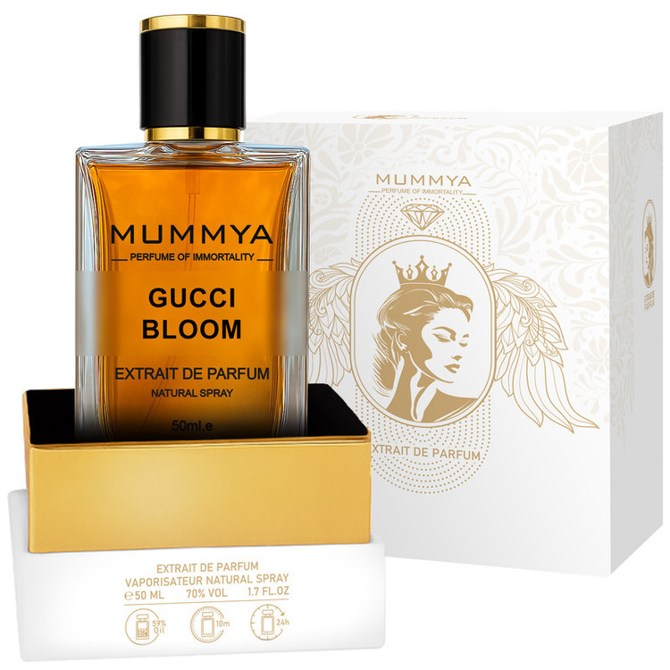 اکستریت پرفیوم زنانه مومیا مدل Gucci Bloom با رایحه معتدل حجم 50 میلی لیتر