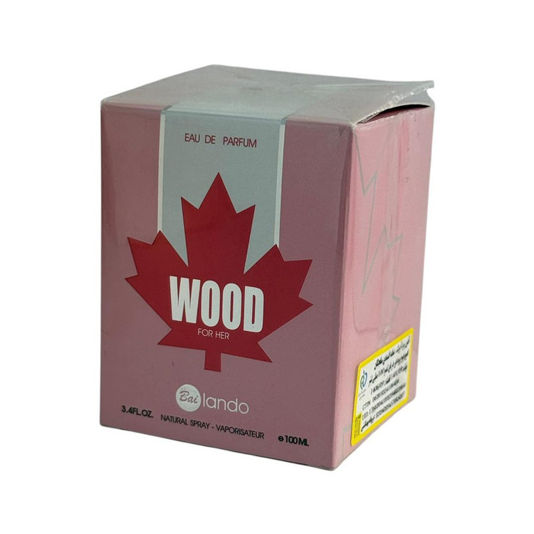 ادوپرفیوم زنانه بایلندو مدل WOOD با رایحه خنک حجم 100 میلیلیتر