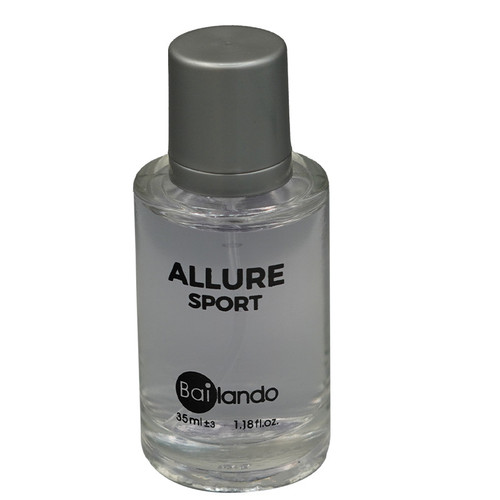 عطر جیبی مردانه بایلندو مدل آلور اسپورت ALLURE SPORT با رایحه شیرین حجم 35 میلیلیتر