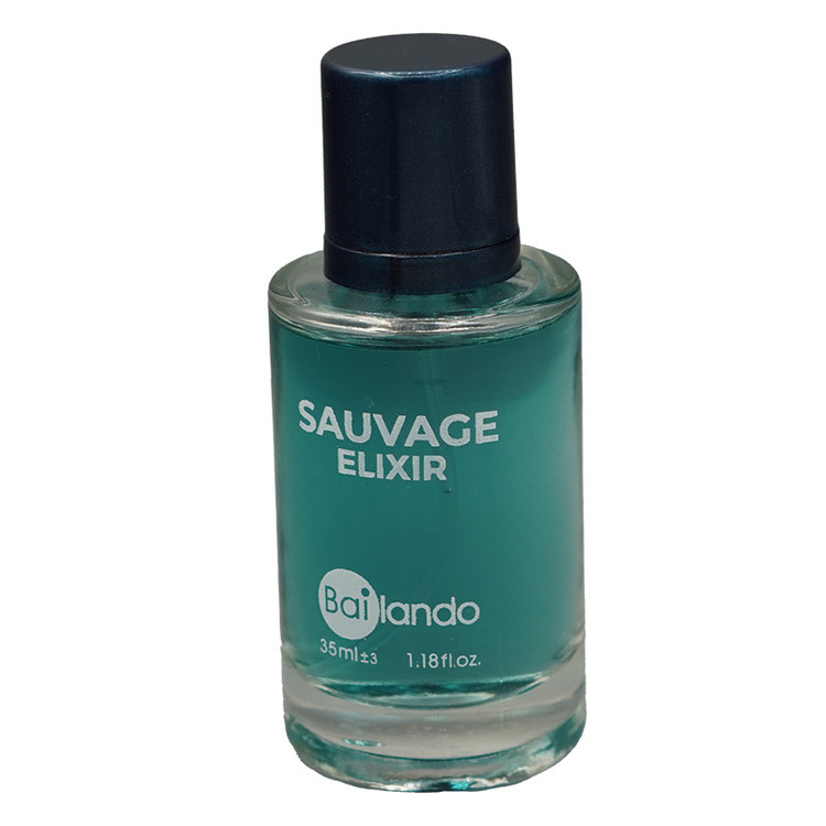 عطر جیبی مردانه بایلندو مدل SAUVAGE ELIXIR با رایحه تلخ حجم 35 میلیلیتر