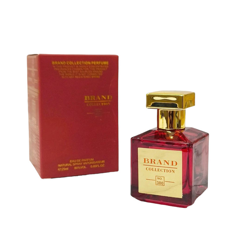 عطر جیبی برند کالکشن مدل باکارات رژ کد 380 حجم 25 میلی لیتر