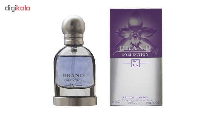 عطر جیبی زنانه برند کالکشن مدل 107 حجم 25 میلی لیتر