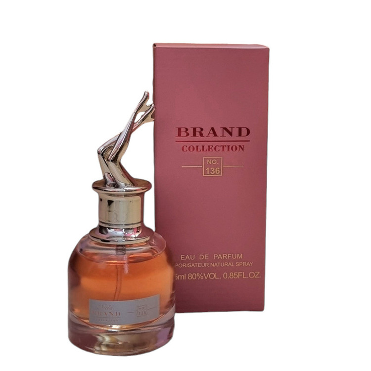 عطر جیبی برند کالکشن مدل ژان پل گوتیه اسکندل شماره 136 حجم 25 میلی لیتر