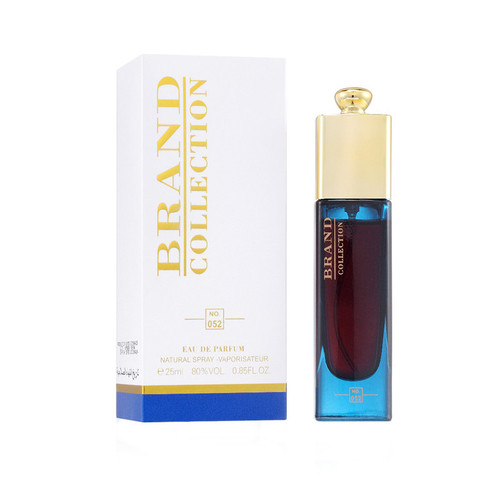 عطر جیبی برند کالکشن مدل دیور ادیکت شماره 052 حجم ۲۵ میلی لیتر