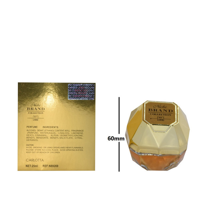 عطر جیبی زنانه نیچ برند کالکشن مدل Lady Million-105 حجم 25 میلی لیتر