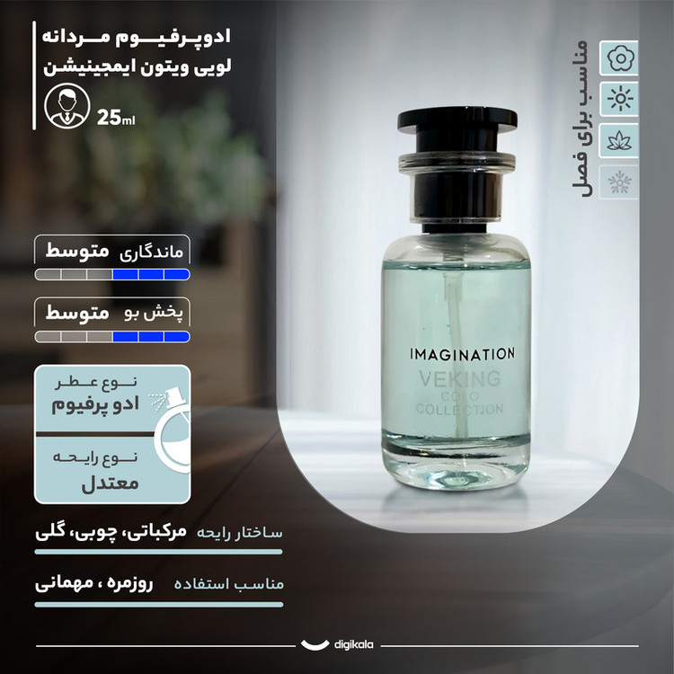 ادو پرفیوم مردانه مدل لویی ویتون ایمجینیشن با رایحه شیرین حجم 25 میلی لیتر
