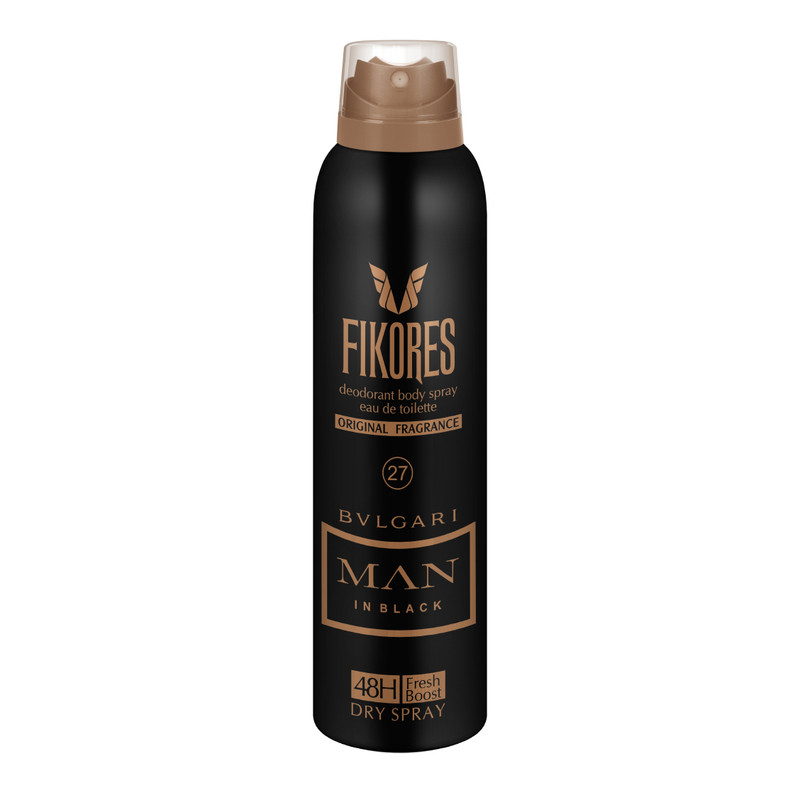 اسپری خوشبو کننده بدن مردانه فیکورس مدل Bvlgari men حجم 200 میلی لیتر