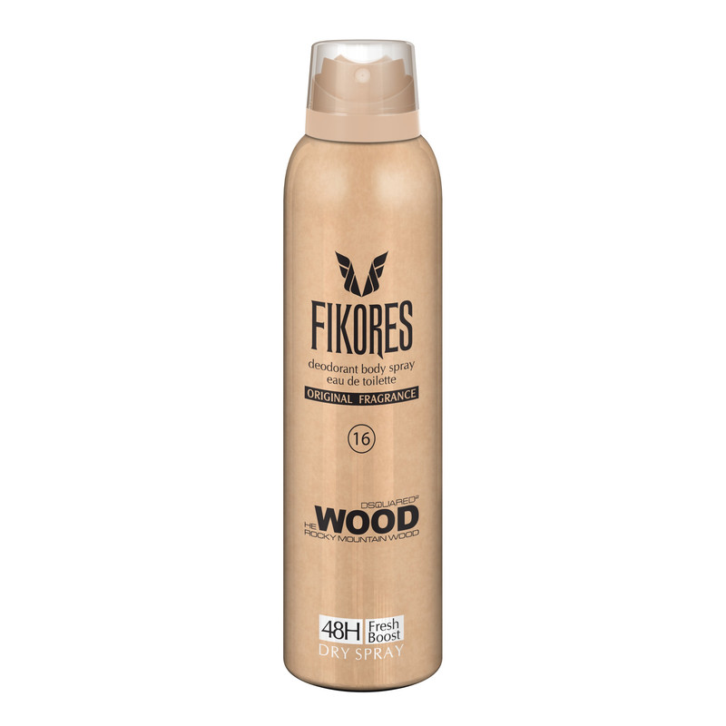 اسپری خوشبو کننده بدن مردانه فیکورس مدل He Wood Dsquared 2 حجم 200 میلی لیتر
