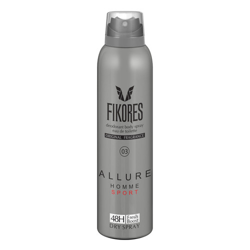 اسپری خوشبو کننده بدن مردانه فیکورس مدل Allure Homme Sport حجم 200 میلی لیتر