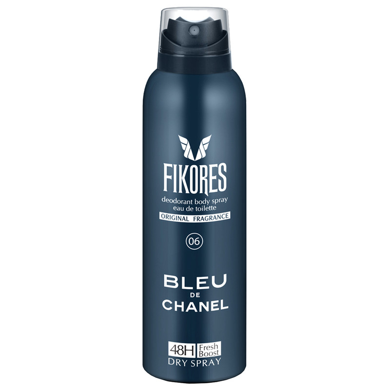 اسپری مردانه فیکورس مدل Blue De Chanel حجم 200 میلی لیتر