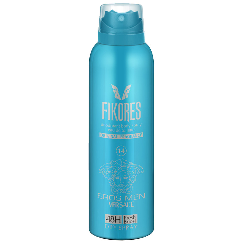 اسپری مردانه فیکورس مدل Eros Men Versace حجم 200 میلی لیتر