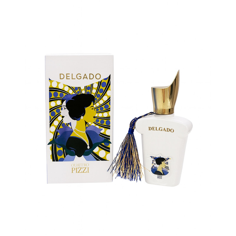 عطر جیبی دلگادو مدل کواترو پیزی با رایحه شیرین حجم 25 میلیلیتر