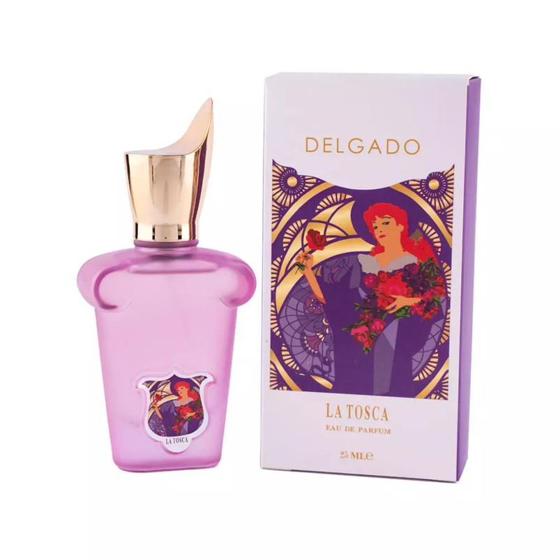 عطر جیبی زنانه دلگادو مدل کاساموراتی لاتوسکا با رایحه شیرین حجم 25 میلی لیتر