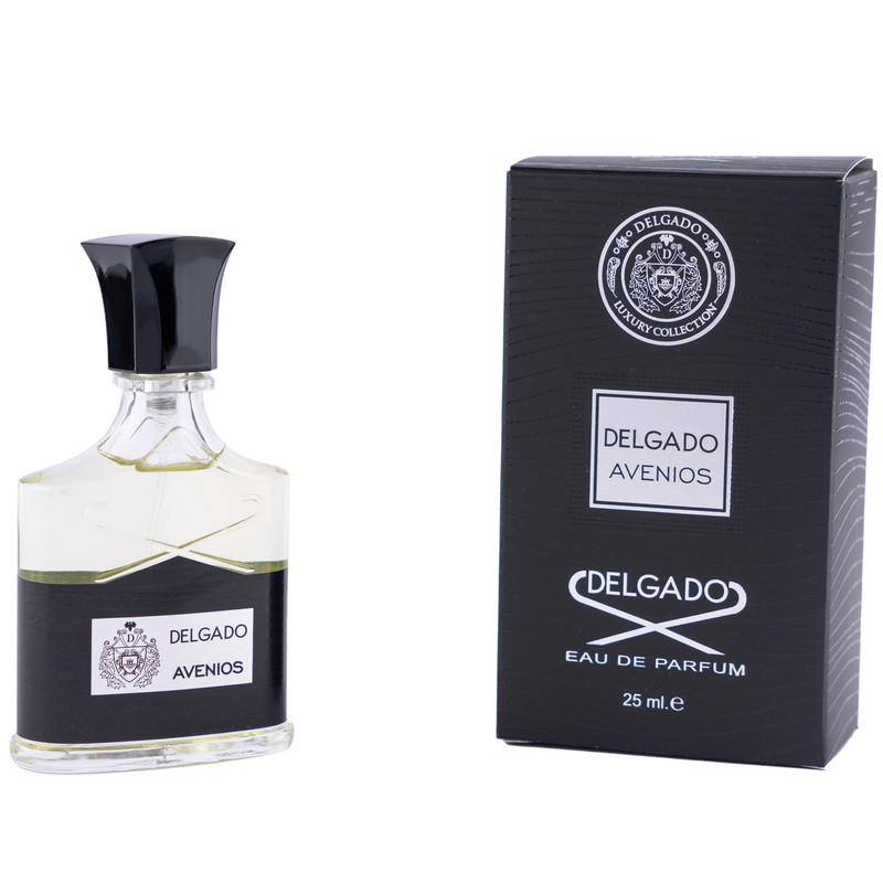 عطر جیبی مردانه دلگادو مدل avenios با رایحه خنک حجم 25 میلی لیتر