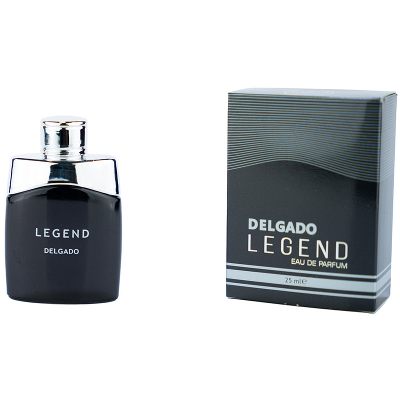 عطر جیبی مردانه دلگادو مدل لجند مشکی با رایحه شیرین حجم 25 میلیلیتر
